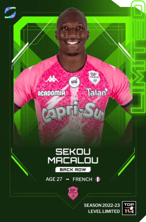 Limited Oval3 Card of Sekou Macalou