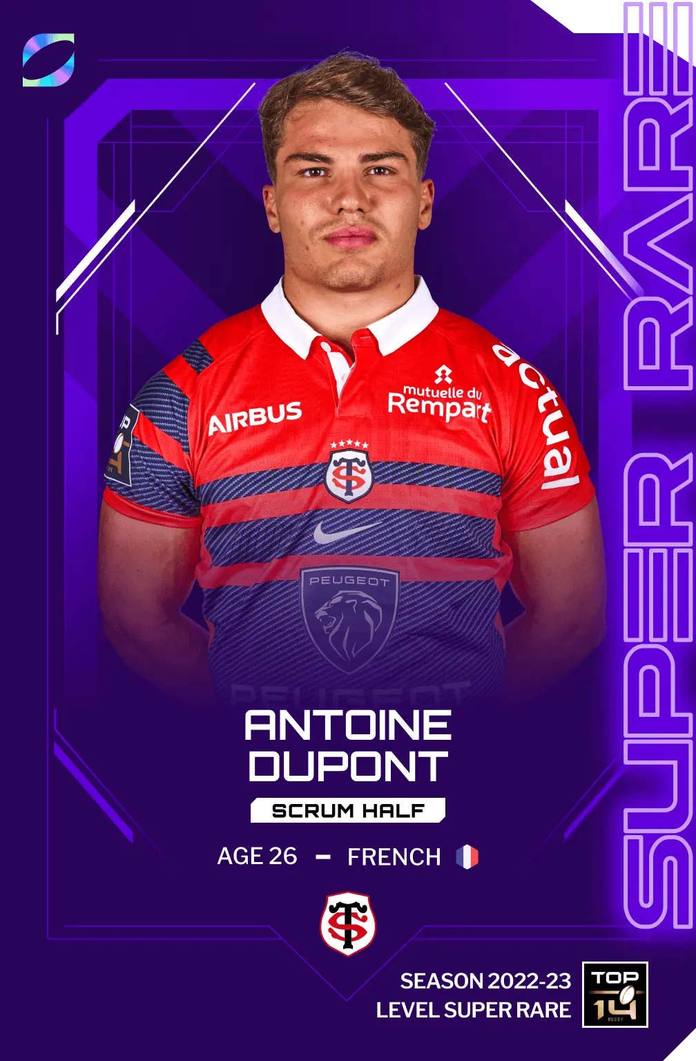 Super Rare Oval3 Card Antoine Dupont